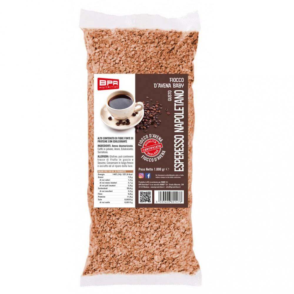 RIV - FIOCCHI D'AVENA AROMATIZZATI 15 Gusti diversi a scelta 1 Kg Espresso Napoletano - Push More Fiocchi d' avena aromatizzata Bpr Nutrition