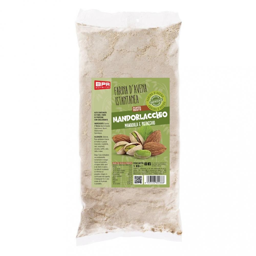 RIV - FARINA D'AVENA AROMATIZZATA 12 Gusti diversi a scelta 1 Kg Mandorlacchio - Push More Farina d'avena aromatizzata Bpr Nutrition