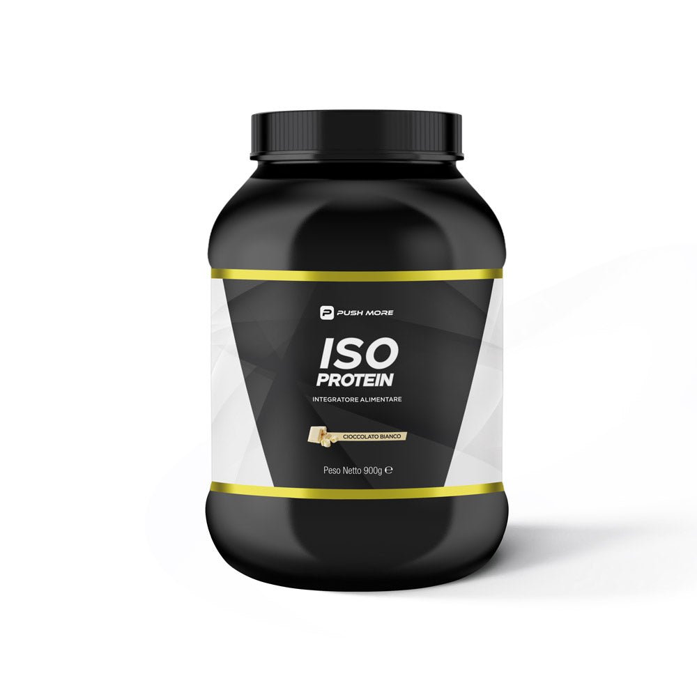 ISO PROTEIN - Proteine isolate Push More Cioccolato Bianco 900g - Push More Proteine del latte Push More