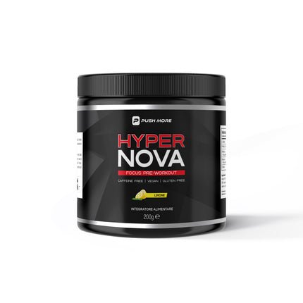 RIV - HYPER NOVA FOCUS - Preworkout senza caffeina 200 g Limone - Push More Pre - workout Push More