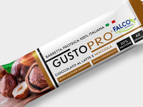 GustoPro - Barretta proteica senza zuccheri 1 barretta (40 g) Nocciola - Push More Barretta proteica Push More