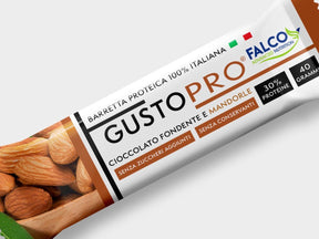 GustoPro - Barretta proteica senza zuccheri 1 barretta (40 g) Mandorla - Push More Barretta proteica Push More